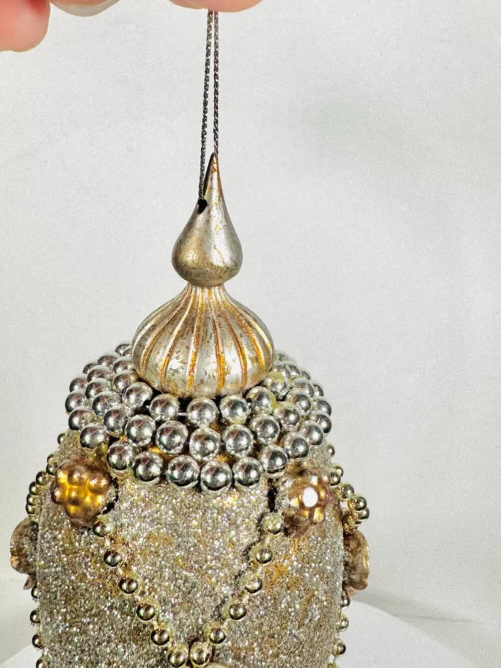 2 Finial Gold and Silver 5.5